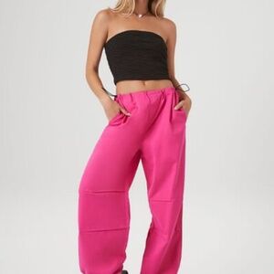 Forever 21 toggle drawstring parachute pants size XS